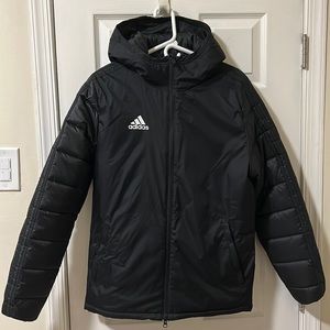 NWT adidas men’s JKT18 insulated jacket, size S, black